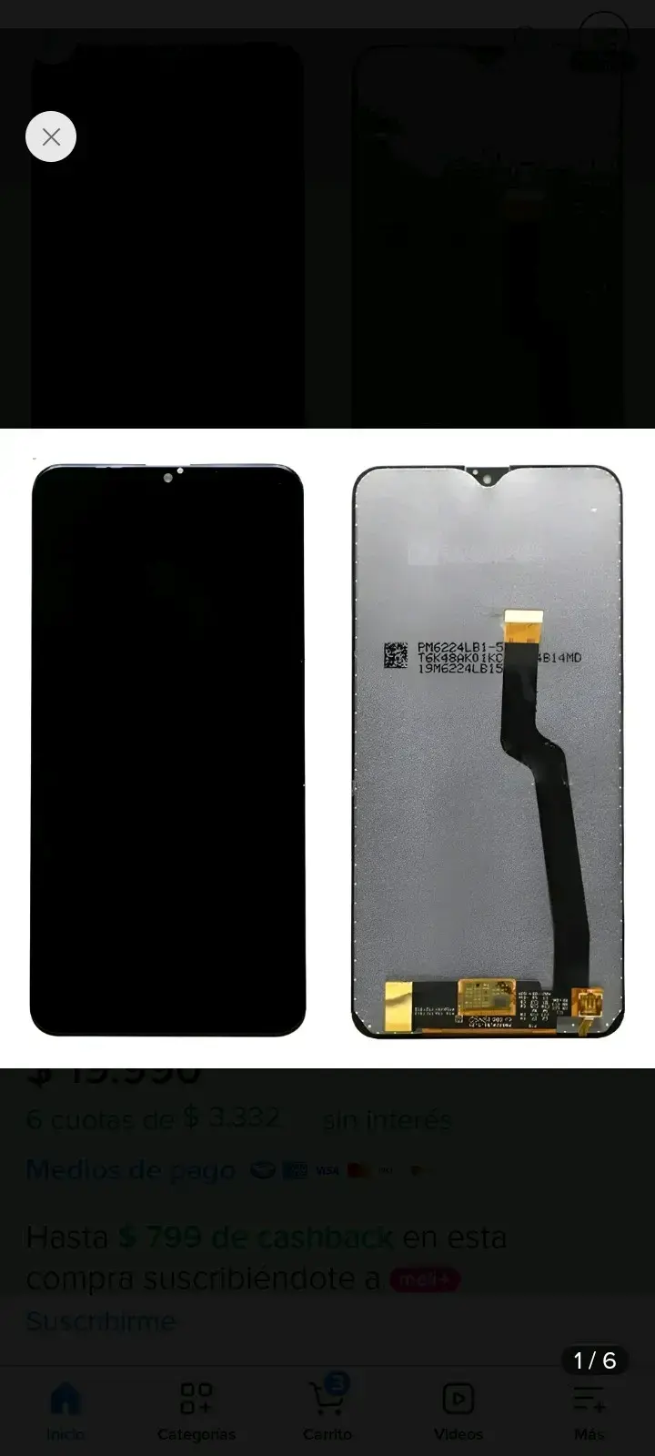 Pantalla de Repuesto para Samsung A10s - 2