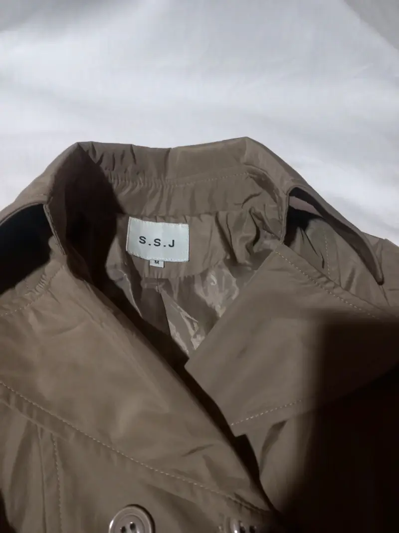 Abrigo trench coat beige para mujer M - 6