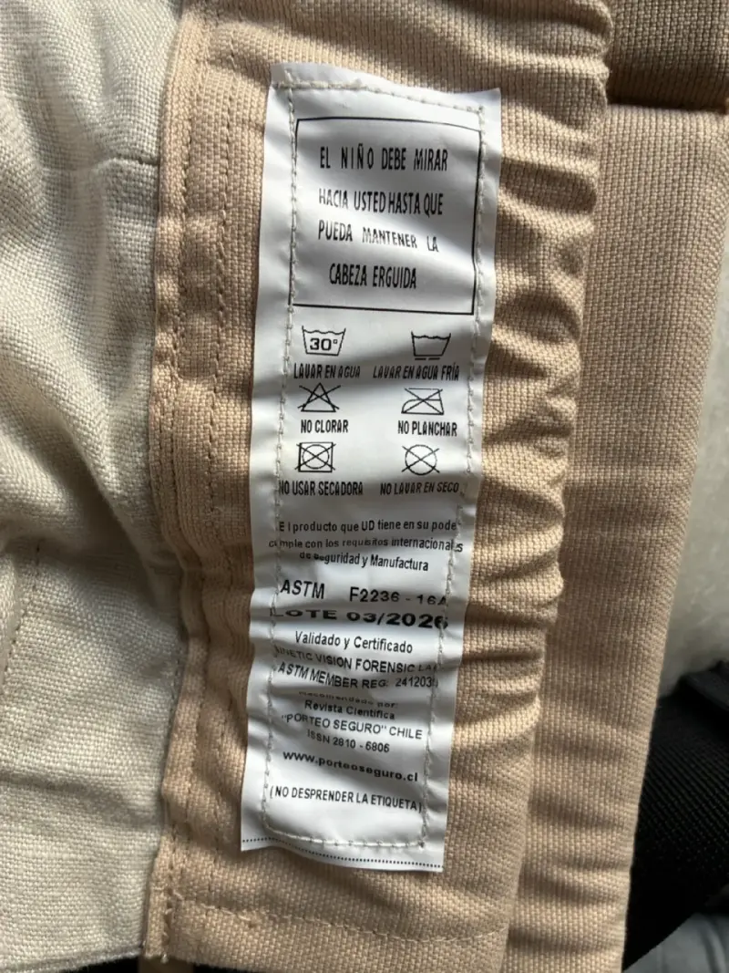 Mochila portabebé ergonómica beige - 4