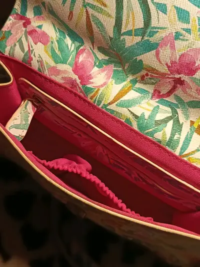 Bolso bandolera floral con diseño tropical - miniatura 3
