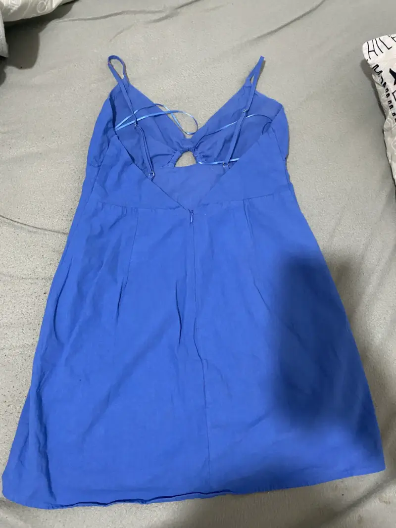 Vestido azul sin mangas Opposite talla M - 3