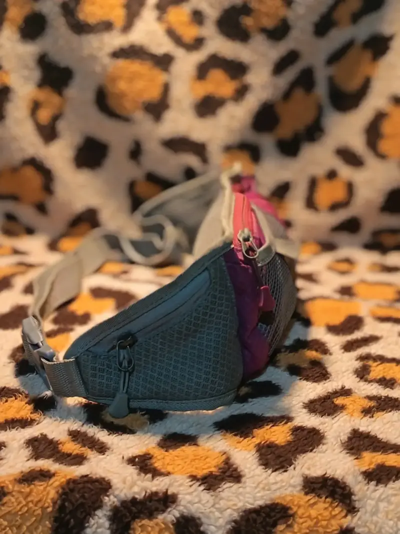 Riñonera deportiva Doite morada y gris - 2