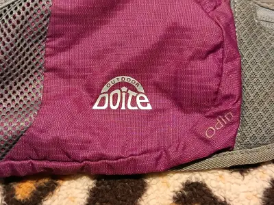 Riñonera deportiva Doite morada y gris - miniatura 3