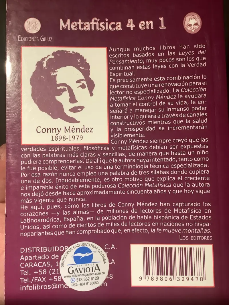 Libro Metafísica 4 en 1 de Conny Méndez - 2