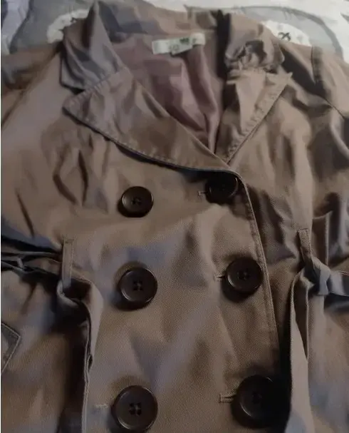 Abrigo trench coat beige para mujer M - 5