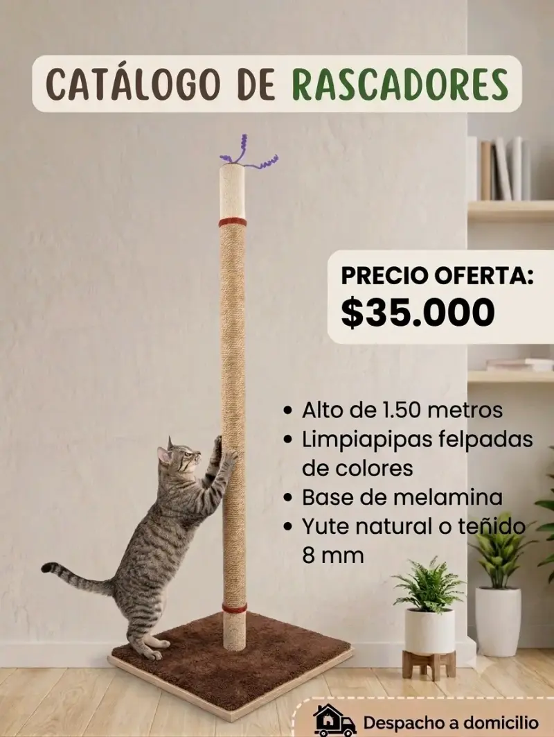 Rascadores para gatos de pared y base - 2