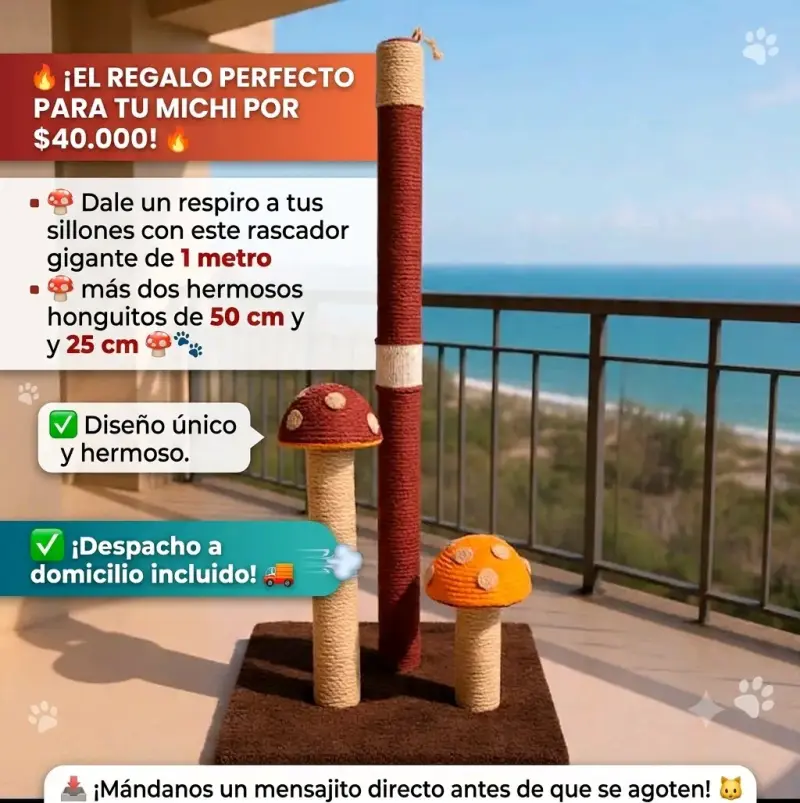 Rascadores para gatos de pared y base - 5