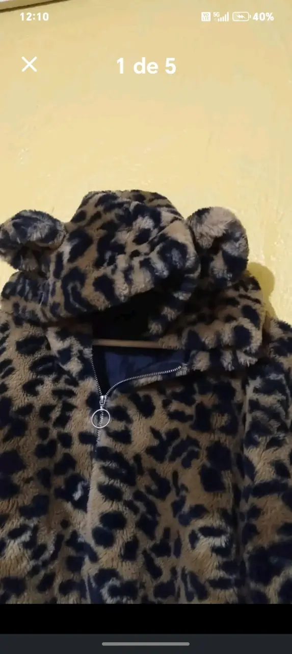 Chaqueta de peluche con estampado animal print - 3