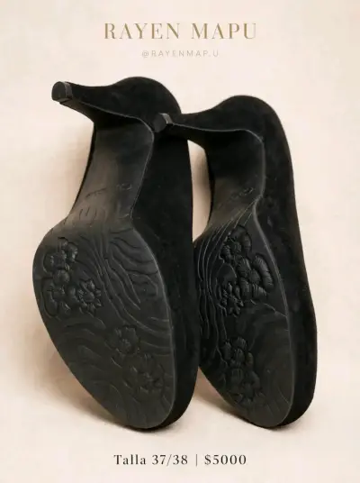 Zapatos de Tacón Negro Talla 37/38 - miniatura 1