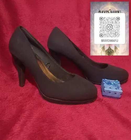 Zapatos de Tacón Negro Talla 37/38 - 2