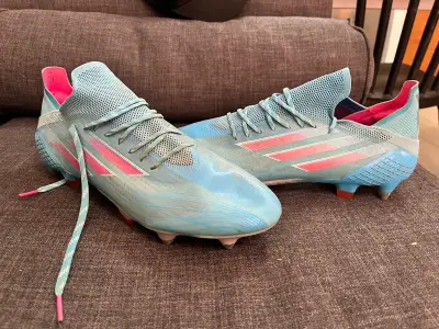 Botines de fútbol Adidas azules 11.5 us - miniatura 1