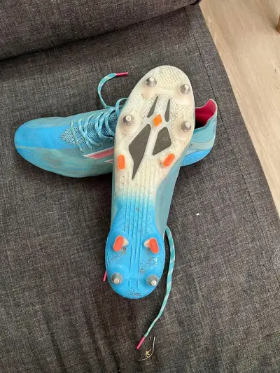 Botines de fútbol Adidas azules 11.5 us - miniatura 2