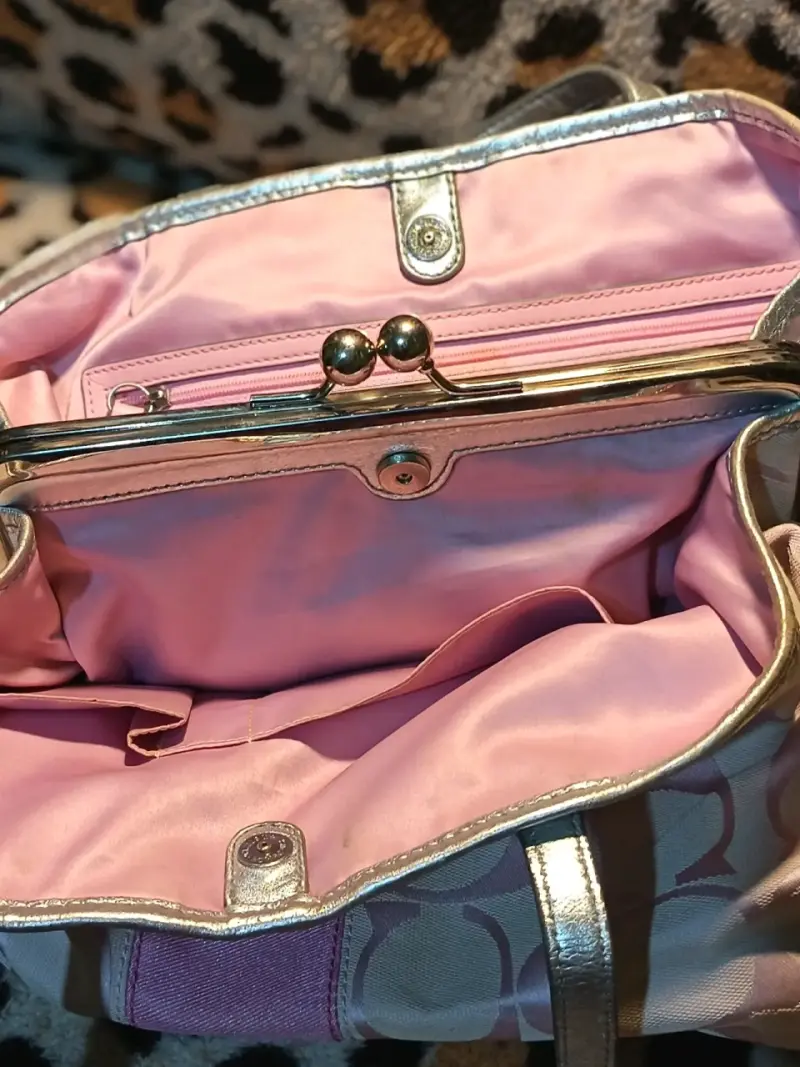 Bolso de mano Coach rosa - 3