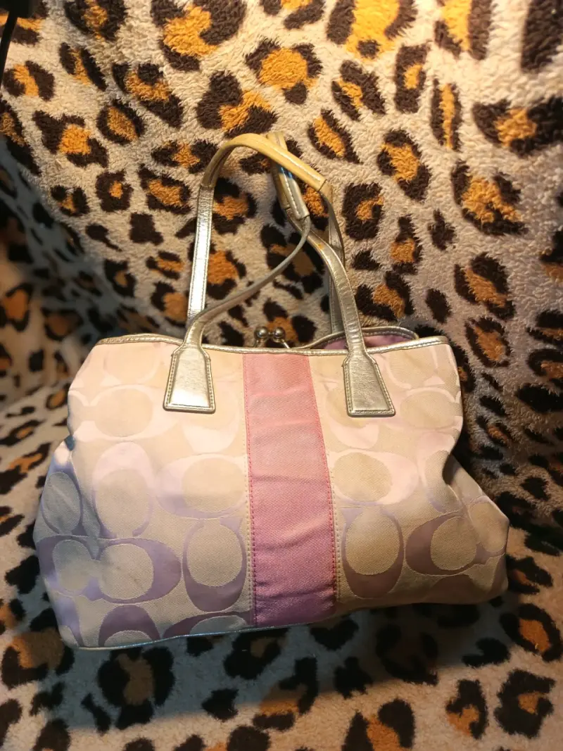 Bolso de mano Coach rosa - 4
