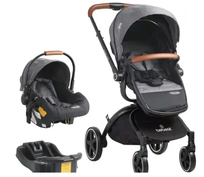 Coche de Bebé 3 en 1 Bebesit con Moisés y Silla de Auto - miniatura 1