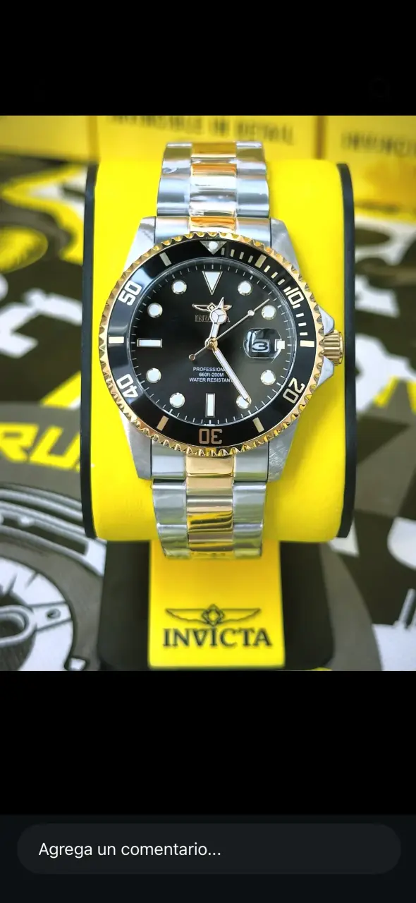 Reloj Invicta Pro Diver acero y oro - 3