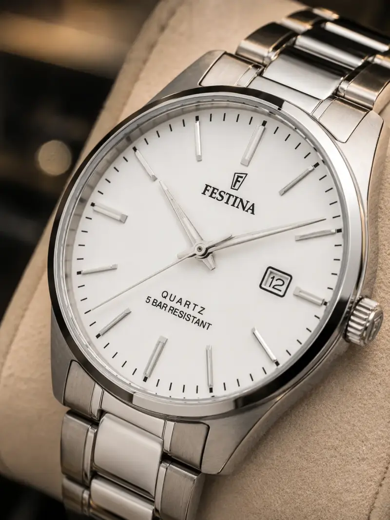 Reloj Festina de acero inoxidable resistente al agua - 1