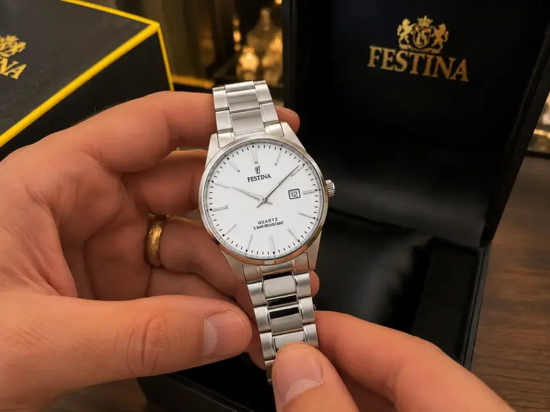 Reloj Festina de acero inoxidable resistente al agua - 2