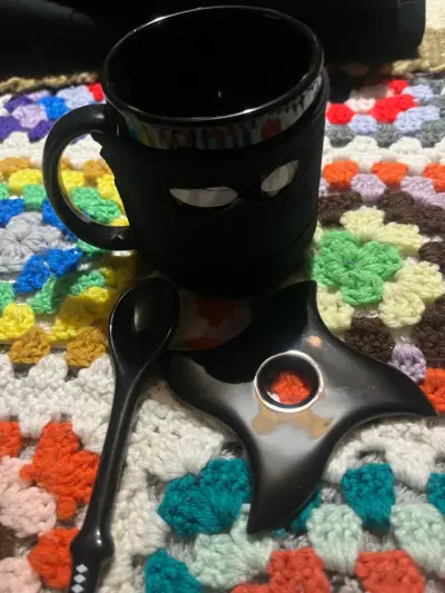 Taza Ninja con Cuchara y Posavasos Shuriken - miniatura 1