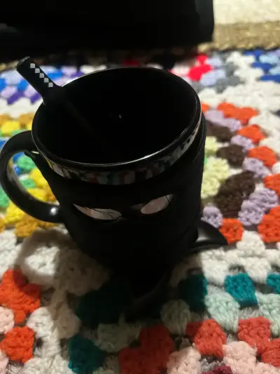 Taza Ninja con Cuchara y Posavasos Shuriken - miniatura 2