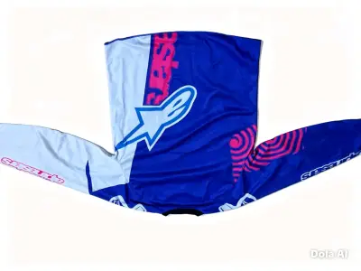 Conjunto de motocross Alpinestars azul y blanco - miniatura 1