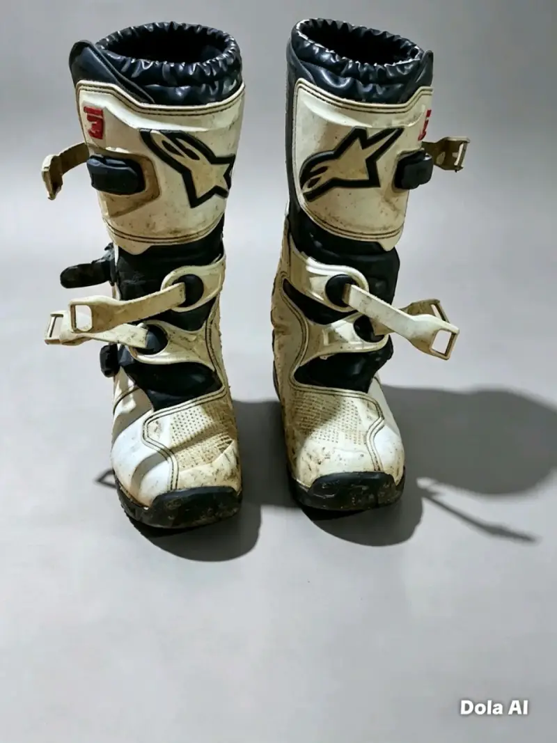 Conjunto de motocross Alpinestars azul y blanco - 3