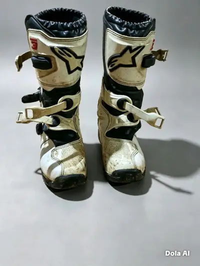 Conjunto de motocross Alpinestars azul y blanco - miniatura 3
