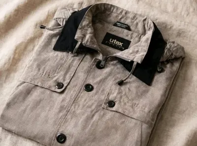 Chaqueta corta bUtex beige xxl - miniatura 1