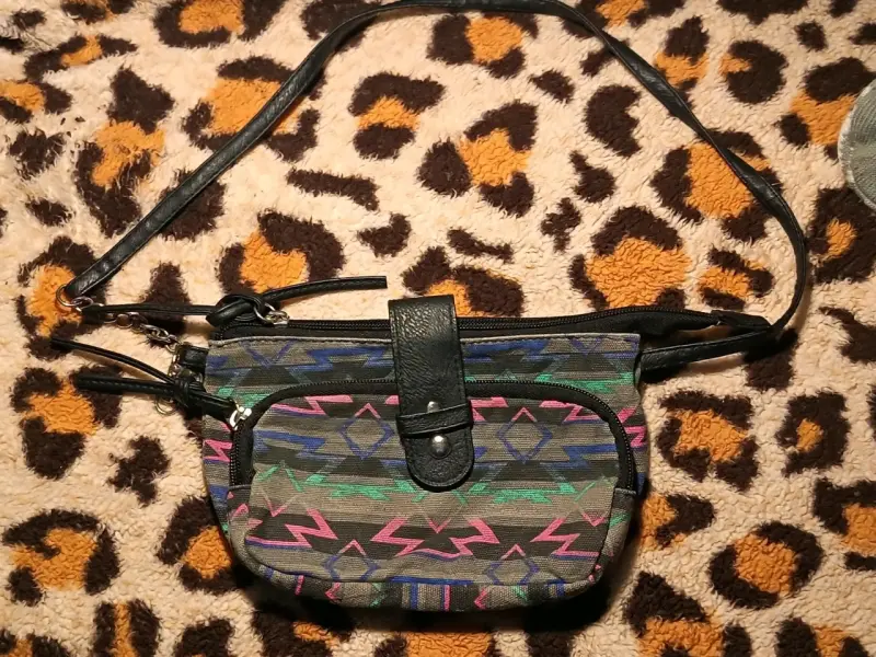 bandolera/banano estampado étnico multicolor - 2