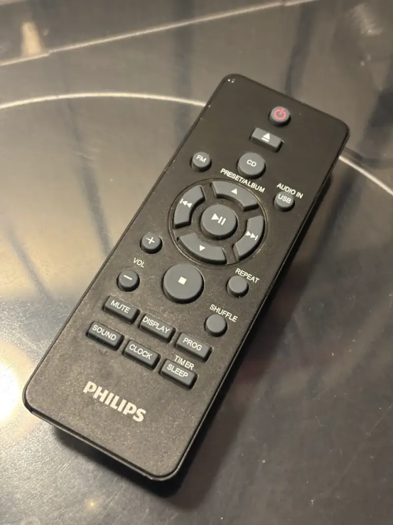 Control remoto Philips para sistema de audio