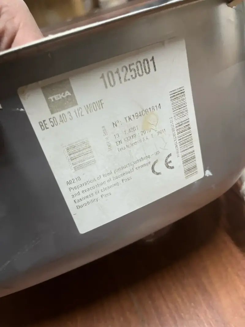 Lavaplatos de acero inoxidable Teka BE 50.40 - 3