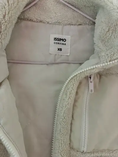 Chaleco de lana sintética beige Issimo talla XS - miniatura 3