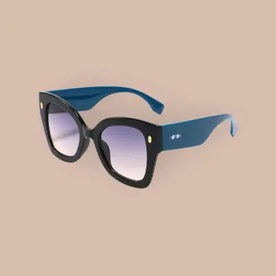 Lentes de Sol Color Negro,y petróleo con Estuche. - miniatura 1