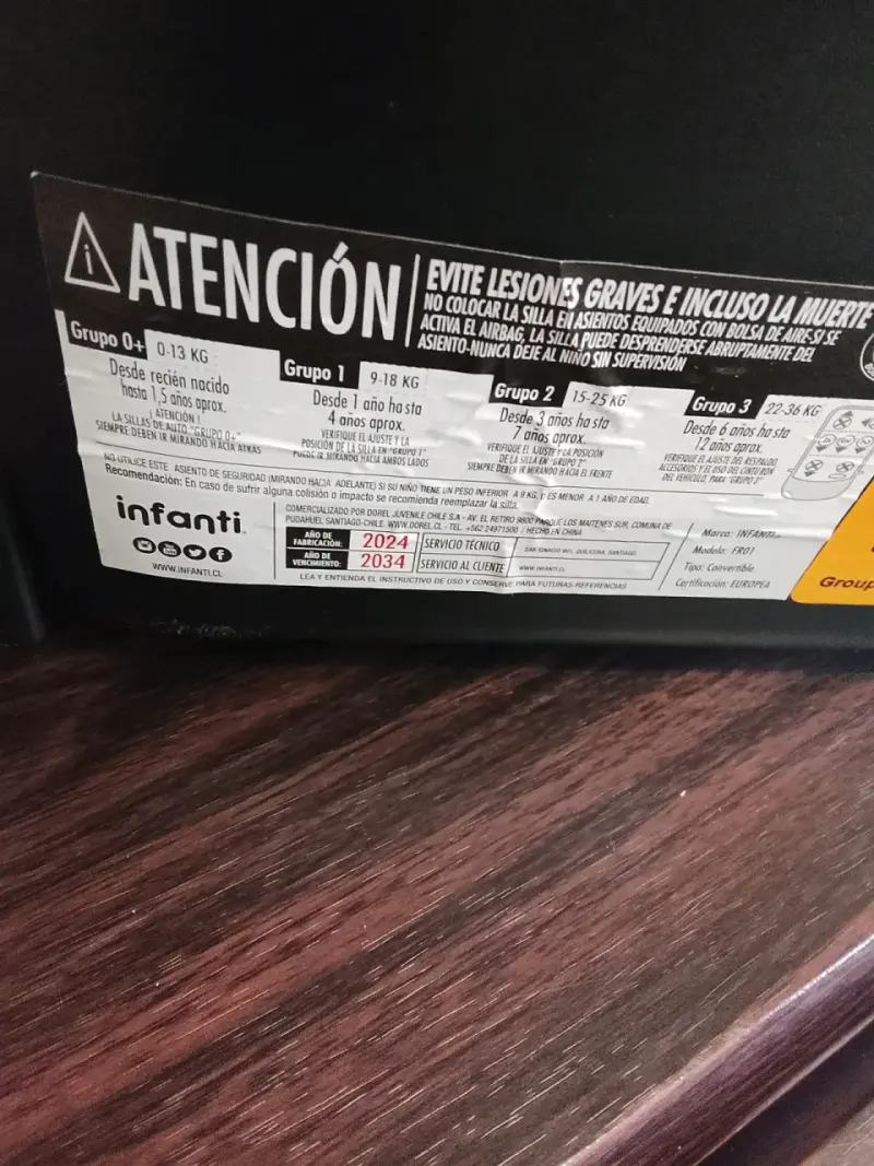 Silla de Auto Infanti Multiaje Isofix Negra - 3