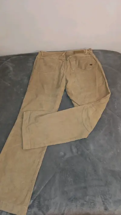 Pantalones cotelé beige hombre Talla 44 - miniatura 1
