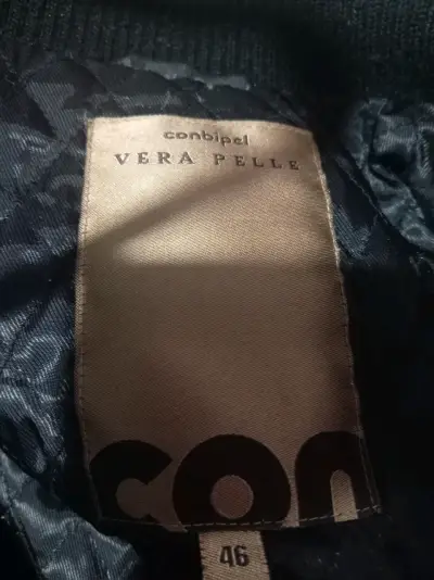 Chaqueta de cuero negra para hombre - miniatura 4