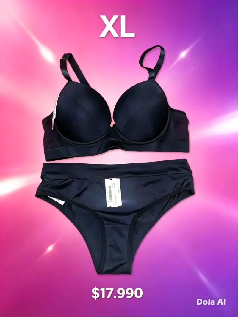Conjunto negro talla XL