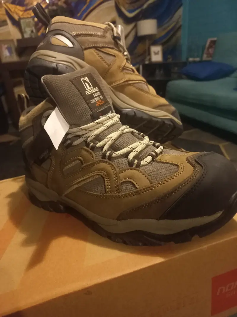 Botas de seguridad Norseg marrones con punta de acero - 1