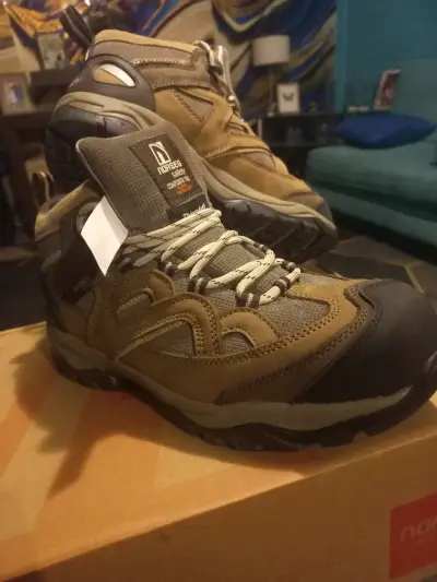 Botas de seguridad Norseg marrones con punta de acero - miniatura 1