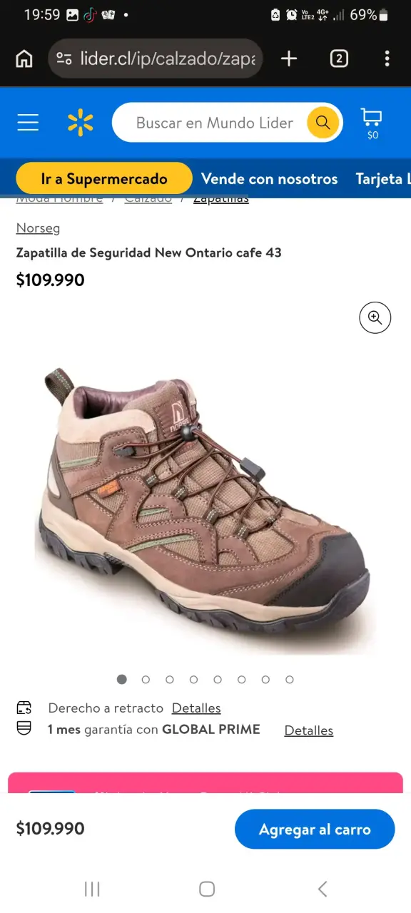 Botas de seguridad Norseg marrones con punta de acero - 3