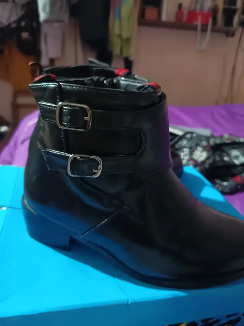 Botines negros con hebillas para niño talla 36 - 1