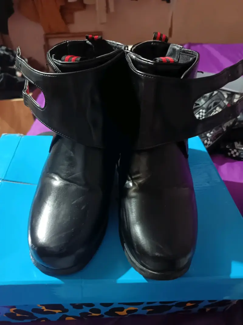Botines negros con hebillas para niño talla 36 - 2