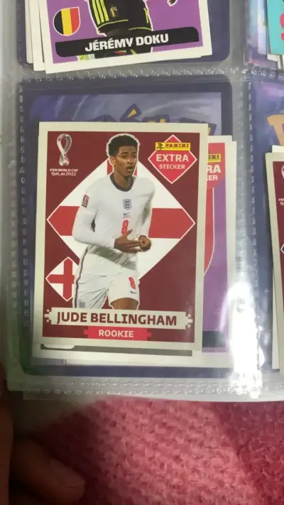 Lámina Panini Rookie Jude Bellingham Mundial 2022 - miniatura 2