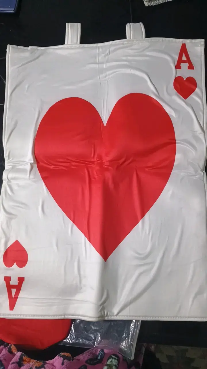 Disfraz de carta de póker As de Picas y Corazones - 2