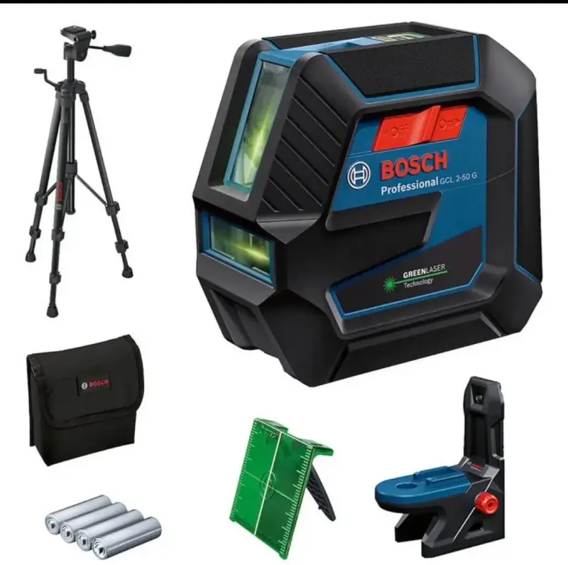 Nivel láser Bosch GCL 2-50 G con trípode