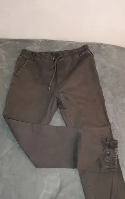 Pantalones jogger negro hombre talla L - miniatura 1