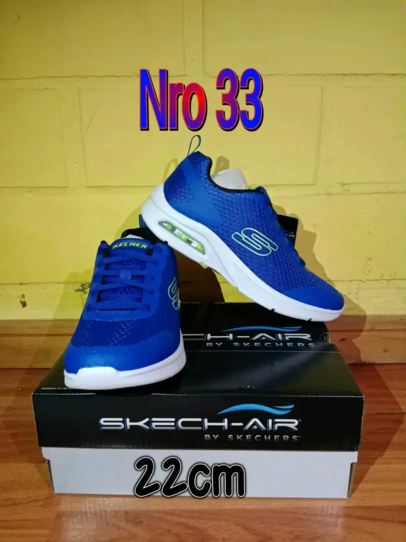Zapatillas Skechers Air Niño Talla 33 Azul