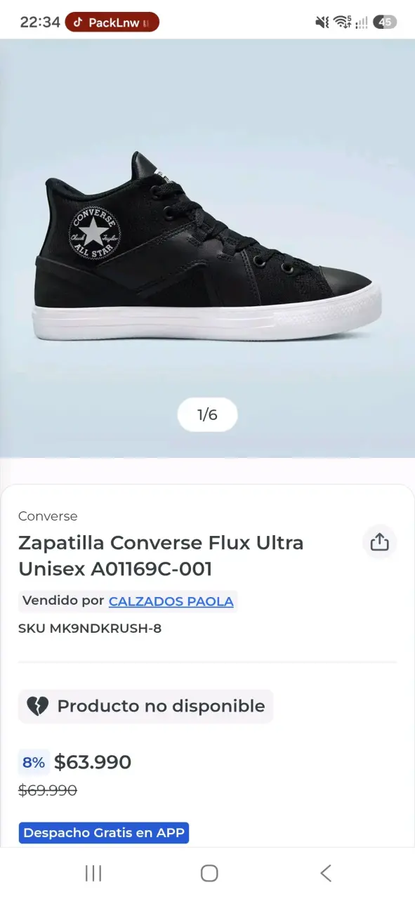 Zapatillas Converse Flux Ultra Negras Unisex - 4