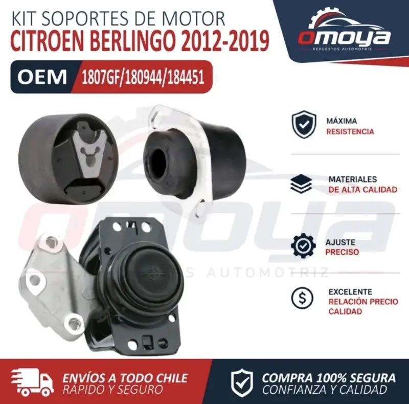 Kit Soportes de Motor Citroën Berlingo 2012-2019