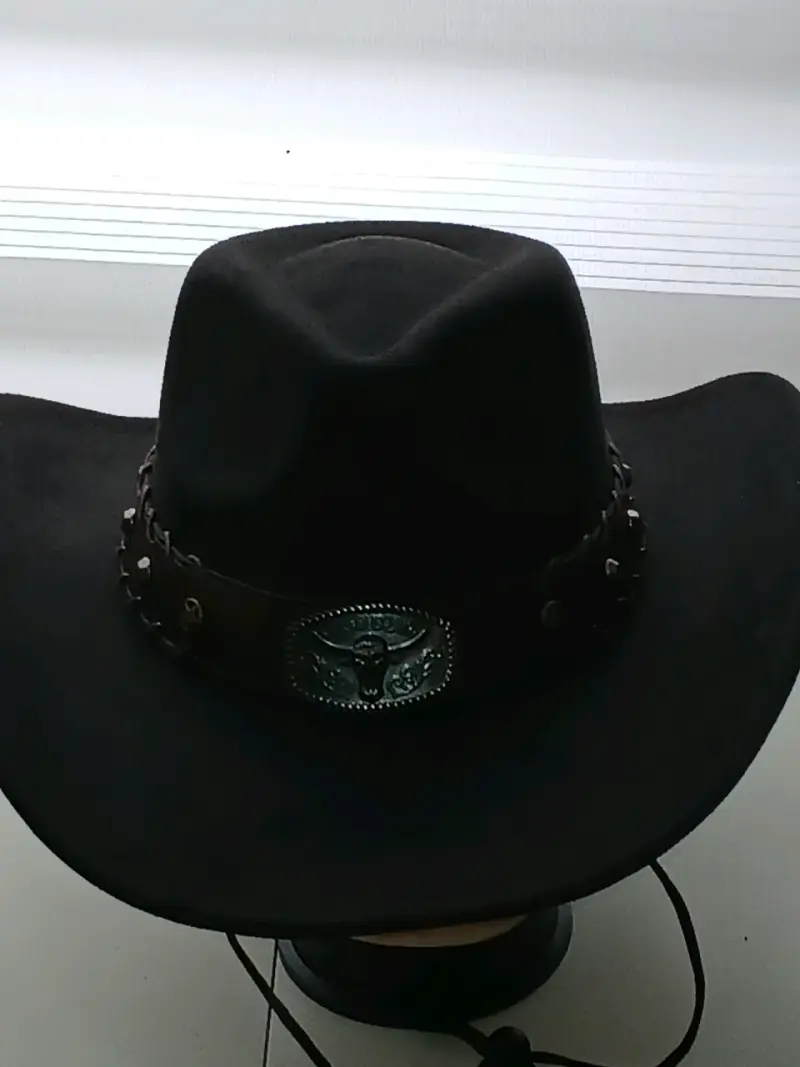 Sombrero vaquero negro y marrón mas colores envio - 1